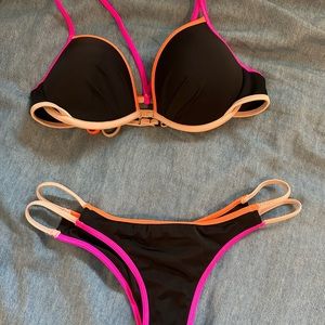 Victoria secret swim suit set Neon colors size XS